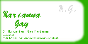 marianna gay business card